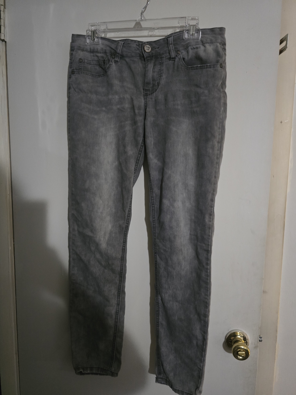 Indigo Rein Women’s Grey Boyfriend Jeans